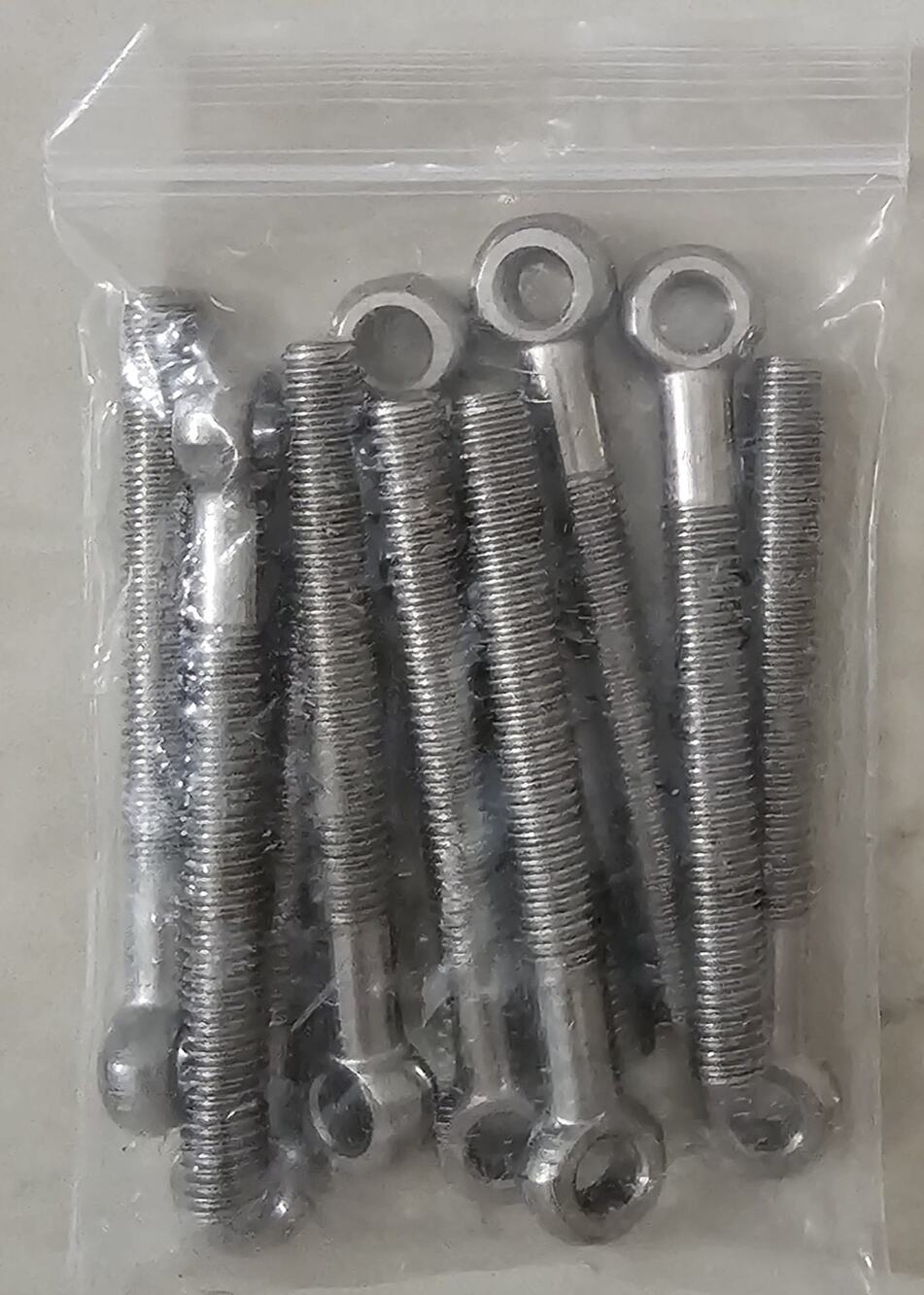 M8 x 1.25 x 70mm Stainless Steel Eye Bolts Ring Bolts 10 Pack Lifting Hardware